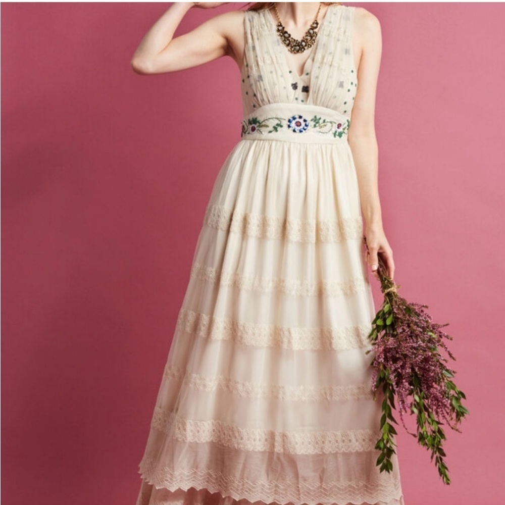 ModCloth | Open Devotion‎ | Beaded Lace Boho Wedding Gown
